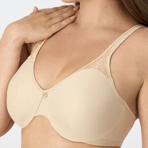 Bali Passion for Comfort Underwire Minimizer Bra 38D ~ Soft Taupe ~ New w/Tags